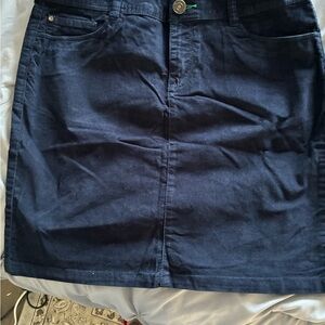 Tommy Hilfiger Navy Corduroy Women’s Skirt New